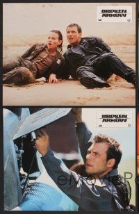 9f115 BROKEN ARROW 8 French LCs '96 John Travolta, Christian Slater, directed by John Woo!