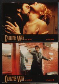 9f104 CARLITO'S WAY 8 color German LCs '94 Al Pacino, Sean Penn, Penelope Ann Miller, Brian De Palma