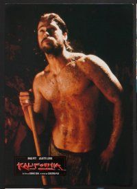 9f106 KALIFORNIA 8 color German LCs '93 bearded Brad Pitt, sexy Juliette Lewis, David Duchovny