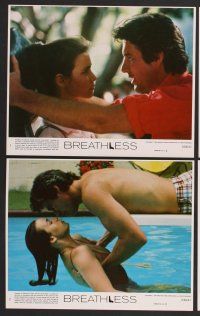 9f276 BREATHLESS 8 8x10 mini LCs '83 Richard Gere, Valerie Kaprisky, Art Metrano