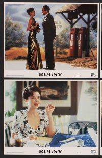 9f288 BUGSY 8 8x10 mini LCs '91 Warren Beatty, Annette Bening, Harvey Keitel, Ben Kinsley