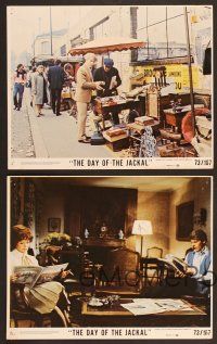 9f330 DAY OF THE JACKAL 8 8x10 mini LCs '73 Fred Zinnemann classic, master killer Edward Fox!