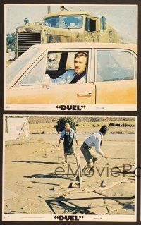 9f171 DUEL 12 8x10 mini LCs '72 Steven Spielberg, Weaver, most bizarre murder weapon ever used!