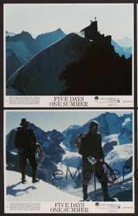9f339 FIVE DAYS ONE SUMMER 8 8x10 mini LCs '82 Sean Connery, Fred Zinnemann's last movie!