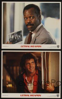 9f460 LETHAL WEAPON 4 8x10 mini LCs '87 great images of partners Mel Gibson & Danny Glover!
