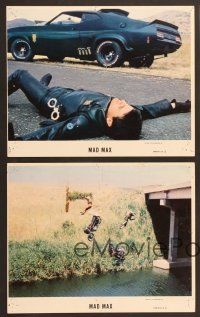 9f362 MAD MAX 8 int'l 8x10 mini LCs '80 Mel Gibson, George Miller Australian sci-fi classic!