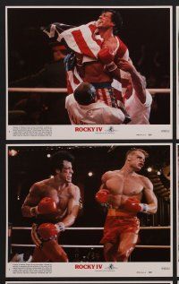 9f380 ROCKY IV 8 8x10 mini LCs '85 boxing heavyweight boxing champ Sylvester Stallone, Lundgren