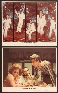 9f384 SATURDAY NIGHT FEVER 8 8x10 mini LCs '77 disco dancers John Travolta & Karen Lynn Gorney!