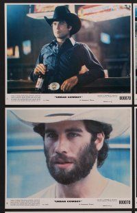 9f405 URBAN COWBOY 8 8x10 mini LCs '80 John Travolta in cowboy hat, Debra Winger, Scott Glenn