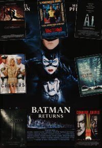 9g061 LOT OF 23 UNFOLDED ONE-SHEETS '87 - '04 Batman Returns, Catwoman, A.I. & lots more!