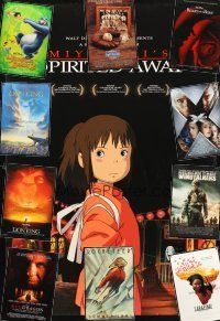 9g065 LOT OF 11 UNFOLDED ONE-SHEETS '88 - '03 Spirited Away, X-Men 2, Lion King & more!