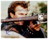 9g090 KEVIN COSTNER signed color 8x10 REPRO still '02 close up with crossbow from Robin Hood!