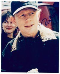 9g107 RON HOWARD signed color 8x10 REPRO still '00s close up of the director wearing baseball cap!