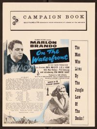 9g341 ON THE WATERFRONT English pressbook R60s directed by Elia Kazan, classic Marlon Brando!