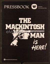 9g328 MACKINTOSH MAN pressbook '73 Paul Newman & Dominique Sanda, directed by John Huston!