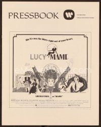 9g331 MAME pressbook '74 Lucille Ball, from Broadway musical, cool artwork!