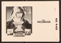 9g379 TO THE DEVIL A DAUGHTER pressbook '76 Richard Widmark, Christopher Lee, nun Nastassja Kinski