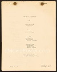9g233 FAT MAN continuity & dialogue script January 5, 1951, screenplay by Harry Essex!