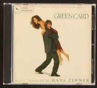 9g137 GREEN CARD soundtrack CD '91 Peter Weir, original score by Hans Zimmer!