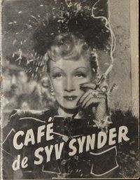 9g204 SEVEN SINNERS Danish program '48 different images of Marlene Dietrich & John Wayne!