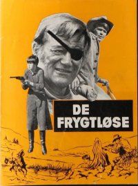 9g212 TRUE GRIT Danish program '69 John Wayne as Rooster Cogburn, Kim Darby, Glen Campbell