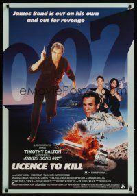9h030 LICENCE TO KILL Aust 1sh '89 Timothy Dalton as James Bond, he's out for revenge!