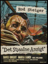 9h613 ACROSS THE BRIDGE Danish '58 Rod Steiger in Graham Greene's great suspense story!