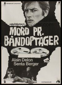 9h645 DIABOLICALLY YOURS Danish '68 Duvivier's Diaboliquement votre, Alain Delon & Senta Berger!