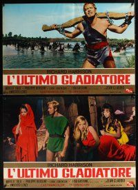 9h164 MESSALINA VS. THE SON OF HERCULES 7 Italian photobustas '64 Umberto Lenzi L'ultimo gladiatore!