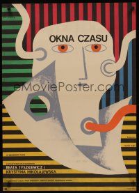 9h281 AZ IDO ABLAKAI Polish 23x33 '70 Tamas Fejer, wild abstract Lipinski art of man!