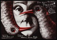 9h362 BIRDY Polish 27x38 '84 early Nicolas Cage, Matthew Modine, Zebrowski of birds & face!