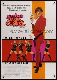 9h210 AUSTIN POWERS: THE SPY WHO SHAGGED ME DS Spanish '99 Mike Myers, super sexy Heather Graham!