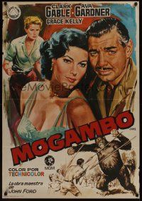 9h229 MOGAMBO Spanish R70 Clark Gable, Grace Kelly & Ava Gardner in Africa, directed by John Ford!