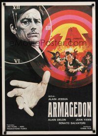 9h532 ARMAGEDDON Yugoslavian '77 art of Alain Delon & apocalyptic action!
