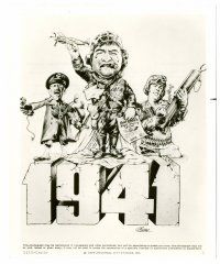 9j011 1941 8x10 still '79 Steven Spielberg, art of John Belushi as Wild Bill by Green!