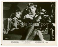 9j097 CAPE FEAR 8x10 still '62 Robert Mitchum as Max Cady driving with pretty Barrie Chase!