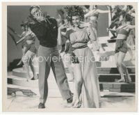 9j197 DOWN TO EARTH 8x10 still '46 sexy Rita Haywort in wild headdress by Ned Scott!