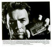9j220 ENFORCER 8x9 still '76 best close up of Clint Eastwood as Dirty Harry flashing his badge!