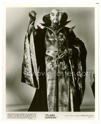 9j238 FLASH GORDON 8x10 still '80 full-length Max Von Sydow! in full makeup as Emperor Ming!