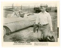 9j334 HUD 8x10 still '63 Paul Newman watches Brandon De Wilde leave at the climax of the movie!