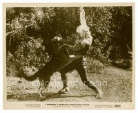 9j345 I MARRIED A MONSTER FROM OUTER SPACE 8x10 still '58 great image of dog attacking monster!