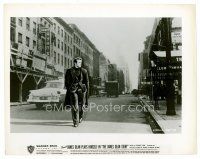9j362 JAMES DEAN STORY 8x10 still '57 art of Jimmy walking New York City streets!