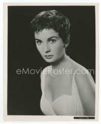 9j369 JEAN SIMMONS 8x10 still '63 wonderful close up with short hair in low-cut dress!