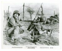 9j384 KELLY'S HEROES 8x10 still '70 Clint Eastwood talking on radio on the front lines!