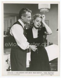 9j496 NORA PRENTISS 8x10 still '47 Kent Smith comes to the aid of light-headed sexy Ann Sheridan!