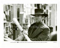 9j518 PALE RIDER 8x10 still '85 close up of cowboy Clint Eastwood fighting with hickory axe handle!