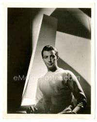 9j574 ROBERT TAYLOR deluxe 8x10 still '30s youthful waist-high portrait by Ted Allen!