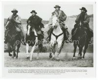 9j612 SILVERADO 8x10 still '85 Kevin Kline, Scott Glenn, Danny Glover & Kevin Costner on horseback