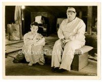9j628 SONS OF THE DESERT 8x10 still '33 wonderful c/u of Stan Laurel & Oliver Hardy in attic!