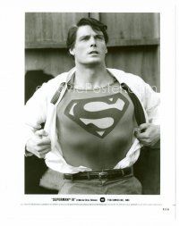9j654 SUPERMAN III 8x10 still '83 best image of Christopher Reeve changing into costume!